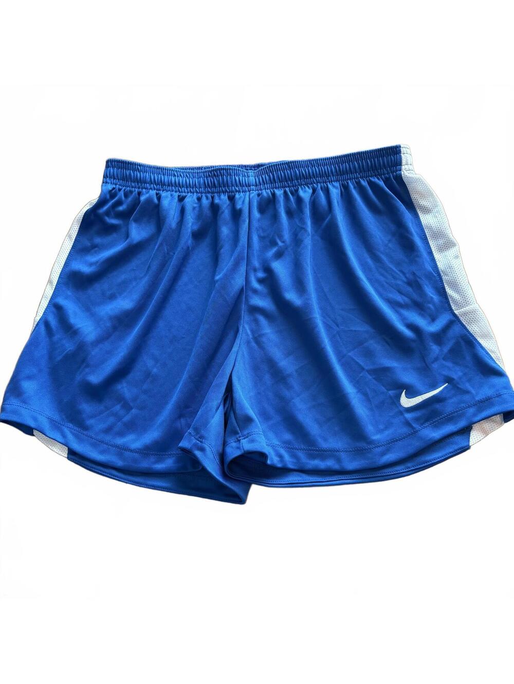 Nike Dri-FIT Blue White Athletic Shorts Women's Size Small Running Sporty